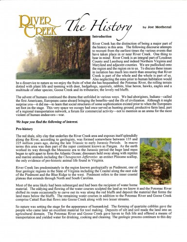 The History by Joe Motheral The History by Joe Motheral